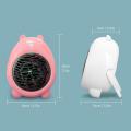 Topsky Mini Cartoon Heater Portable Space Heater 4000w Portable Electric Fan Heater Thermostat Overheat Protection Mute. 