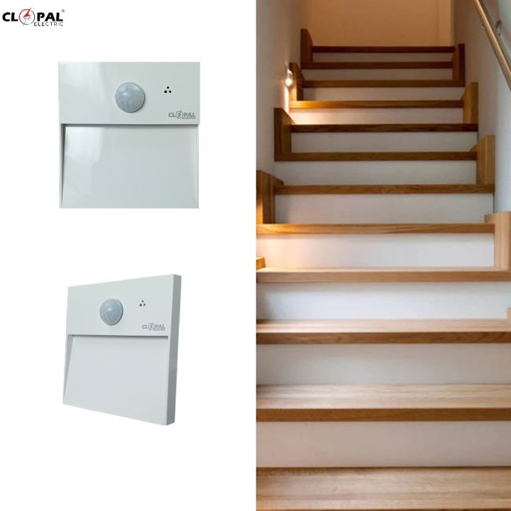 Clopal Motion Sensor LED Stair Light Step Light Indoor / Light 220V Outdoor Waterproof Stair Step