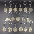 Football club Barcelona Real Madrid Liverpool Juventus Manchester United metal retro colo key chainRetro Bronze Keychain. 