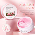 60pcs BIOAQUA Rose Hyaluronic Acid Eye Mask Anti Dark Circles Eye Bags Moisturizing Firming Eye Patches Skin Care Products. 