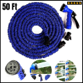Garden Pipe 50 Feet - Car Washer - Water Hose Pipe with Hand Shower - Expandable Stretch Hose Pipe with Spray Gun motor pumps. 