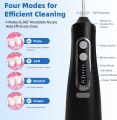 ZACCER Oral Irrigator (M209) Water Flosser with 4 Modes and 4 Nozzles, 310 ml Waterflosser Wireless  IPX7 Waterproof, Portable Dental Shower, USB Rechargeable Teeth Cleaning, Oral Irrigator for Travel & Home. 