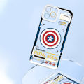Jizetin for Infinix Note 40 Back Cover Crystal Transparent Cartoon Iron Man Soft Full Camera Cover Protection Phone Cases. 