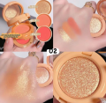 3 In 1 Matte cute Highlighter Blush Palette. 