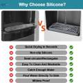 Refrigerator Water Drip Tray Silicone for Fridge Ice Machine Drip Collector. 
