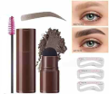 Professional Eyebrow Stamp Kit Eye brow Stamp Shaping Makeup Eyebrow Kit. 