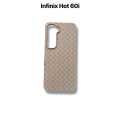 Infinix Hot 60i 4G Back Cover Soft Leather Texture Woven Design Camera Protection Phone Case for Infinix Hot 60i 4G. 