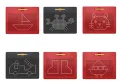 MAGNETIC BEADS DRAWING BOARD WITH MAGNETIC PEN AND PUZZLE educational toys for kids. 