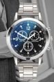 Pack of 2 Classic Luxury Watch for Men / Boys With Silver Hand/Wrist Bracelet Chain. 
