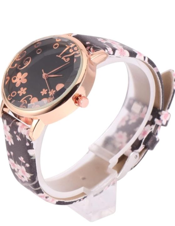Watch%20for%20girls%7Cwoman%7Cladies%7Cgift%7CBlack%20and%20Gold%20Women's%20Analog%20Wristwatch%20with%20Crystal%20Detailing%20-%20Image%202