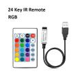 USB IR RF RGB Remote Controller for LED SMD 5050 2835 RGB Strip light 5V Wireless LED controller 3 24 17 keys for Tape ribbon. 