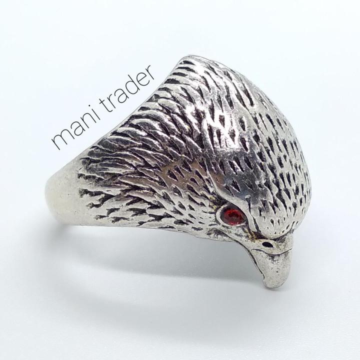 Men's Licensed Ertugrul Eagle Thumb Ring + Fur Bork Hat Combo