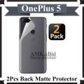 2 Pack OnePlus 5 Back Matte Protector Soft Skin Sheet Soft Film Protector For OnePlus 5. 