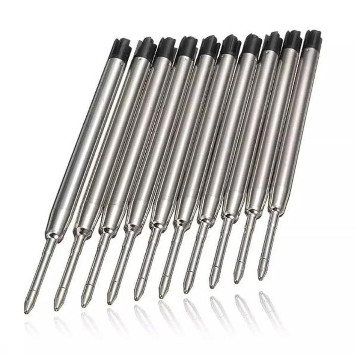 10X Black Ballpoint Pen Refills Fine Point Medium Standard for Parker Style Ink Black -  NKC