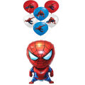 5 Pcs  Spiderman Foil Balloons Set. 
