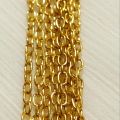 Elegant Gold/Silver Color Chain 5/10 Yards (Gaz) 3mm for DIY Jewelry Making, DIY Crafts & Art Supplies. 