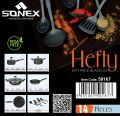 Sonex New Non stick Hefty Gift Set GL 14pcs Trending Non stick Random colors Cookware Sets (50167). 