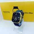 Golden Edition G9 Ultra Max Smart Watch - 49MM Ultra Series 8 with NFC, Bluetooth Call, Always On Display, Real Screws, and Straps Locks. 