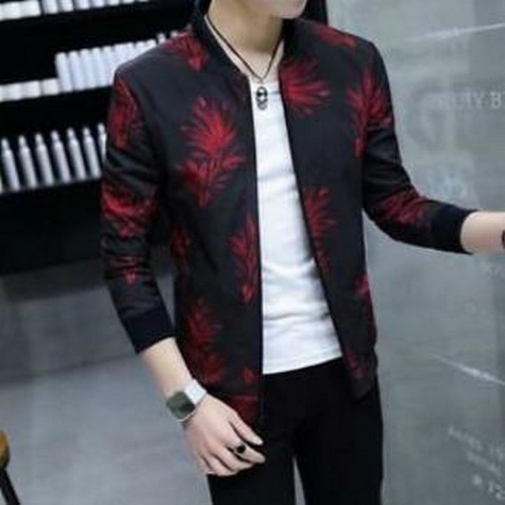 Red and Black Zipper Jacket