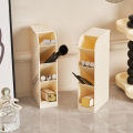 Pen Holder Space-saving Tilted Desktop Storage Box Large Capacity Organizer for Stationery Makeup Ideal for Southeast Asian Buyers. 