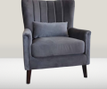 1 Modern Sofa Khash Desigen One Seater Black valvet Colour With 1 cousion free {Special Offer available}. 