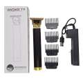 Professional T-Shaped Blade Hair Clippers for Men , T9 Blade Hair Trimmer , Zero Gapped Trimmer for Men, Lines, Edges, Sideburns, Beard Trimmer for Men, Grooming Kit Low Noise ,USB Stand Charging Open Battery Rechargeable with Guide Combs. 