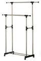 Cloth hanging stand Double Pole Portable Cloth Rack Cloth Drying Stand Stainless Steel With Wheels. 