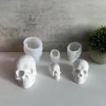 Flexible silicone Skull mold Lightweight Large and small Non-stick Silicone mold High-quality Halloween mold for Halloween. 