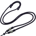 Jade pendant lanyard men's pendant red rope hand-woven black rope necklace hanging neck jade pendant jade pendant jade. 