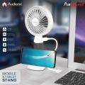 Audionic Airwaves 2 - Portable Rechargeable FAN - With Base Mobile Stand with charging cable. 