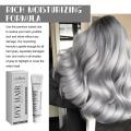 Hot Fashion Womens Dye Hair Cream Hair Color Permanent New Smoky Gray Punk Style Light Silver Grey Grandma Gray Hair Dye Product. 