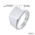 Pinky Ring, Signet Ring, Men Women Ring,Stainless Steel Floral Signet Rings,CZ North Star Celestial Ring. 