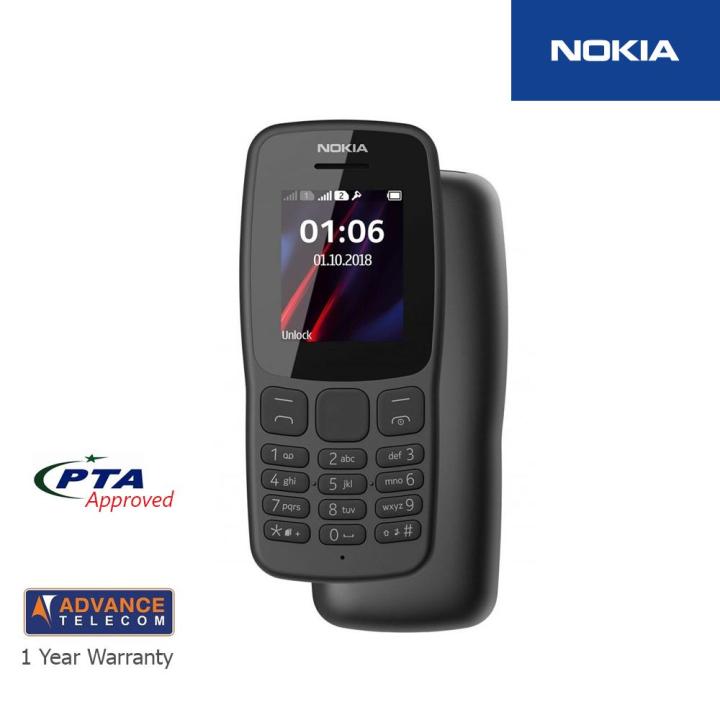 Nokia 106 Dual Sim Mobile Phone , 1.8inch Display, Save 2000 Contacts, Long Lasting Battery