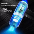 Powerful Rechargeable 3 In 1 Dual Mode Cordless Handheld Wireless Handy Portable light weight Vacuum Cleaner with LED Light, Dust Collection Lighting Mini Wet Dry Vacuum for Car Sofas Carpet Interior &Home Office Cleaning Tool Strong suction. 