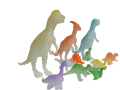 11Pcs Dino Valley Toys Set  for kids, Dinosaur World, Jurassic world, Glow in dark, (Different Size). 