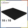 Artisan - 1 Pc Black 10x10 Prime Coated Canvas. 