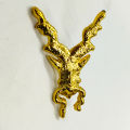 3D Metal Lapel Pin Markhor Brooch, Golden Markhor Badge for men, ISI Markhor Logo Brooch for Men. 