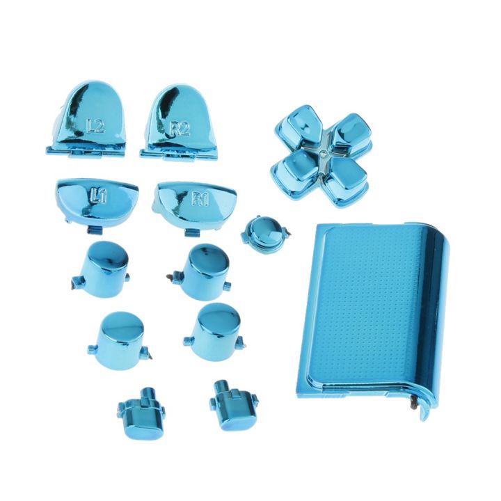 【In Stock Replacement Chrome Plated Joystick Buttons Touchpad for PS4 Controller