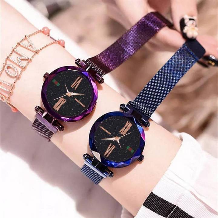 2pack Stylish Magnit Ladies watch offer Daraz.pk