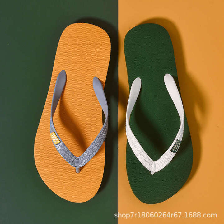 for Men 2023 New Outwear Summer Men's Anti slip Wear resistant Sports Sandals and Beach Herringbone Slippers