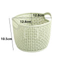 Hollow Portable Storage Basket Home Desktop Storage Box Sundry Receive Woven Hand-Held Storage Basket Cosmetic Storage Cases. 