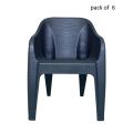 Boss Chair BP-630 Maharaja Chair Full Plastic (Pack of 6). 