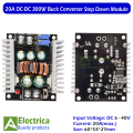 300w 20A CC CV Adjustable Buck Converter DC-DC Constant Current Constant Voltage Adjustable Step-Down Voltage Module 20A 300W for Solar Charge Controller LED Driver with ON/OFF Switch by Electrica. 