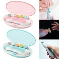[ Y.M Traders ]Baby Nail Trimmer Electric Baby Nail Clipper Toes Fingernails Care Trim | Baby Nail File with LED Light Safe for Infant Toddler Kids or Women. 