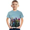 ROBLOX （3-13 Years Old） Kids Fashion T-Shirt Boys Daily Short Sleeve Shirts Baby Casual Tops Games Adventure Summer Clothes. 