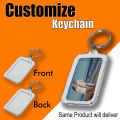 Customize Keychain Acrylic with Name/Logo/Design Double Sided. 
