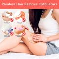 NEW Physical Hair Remover Stone Painless Epilator Reusable Depilation Tool for Leg Hand Crystal Hair Eraser Nanoglass Hair Removal Tool for Women and Men Washable Crystal Epilator Without Shaving for Smooth Skin Gifts. 