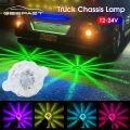 Geepact 12-24V RGB Colorful Lights Colorful Laser Warning Light Car Truck Motorcycle Anti-rear Car Chassis Lamp. 