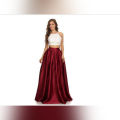 Storeify Box Pleats Korean Satin Silk Maxi Skirt for Women with Inner Cancan, Flared Long Skirt, Waist Sizes 26-40. 