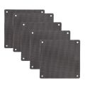5Pcs/Set 120Mm Cuttable Black PVC PC Fan Dust Filter Computer Case Cooler Dustproof Mesh Cover PC Cooling Accessories. 
